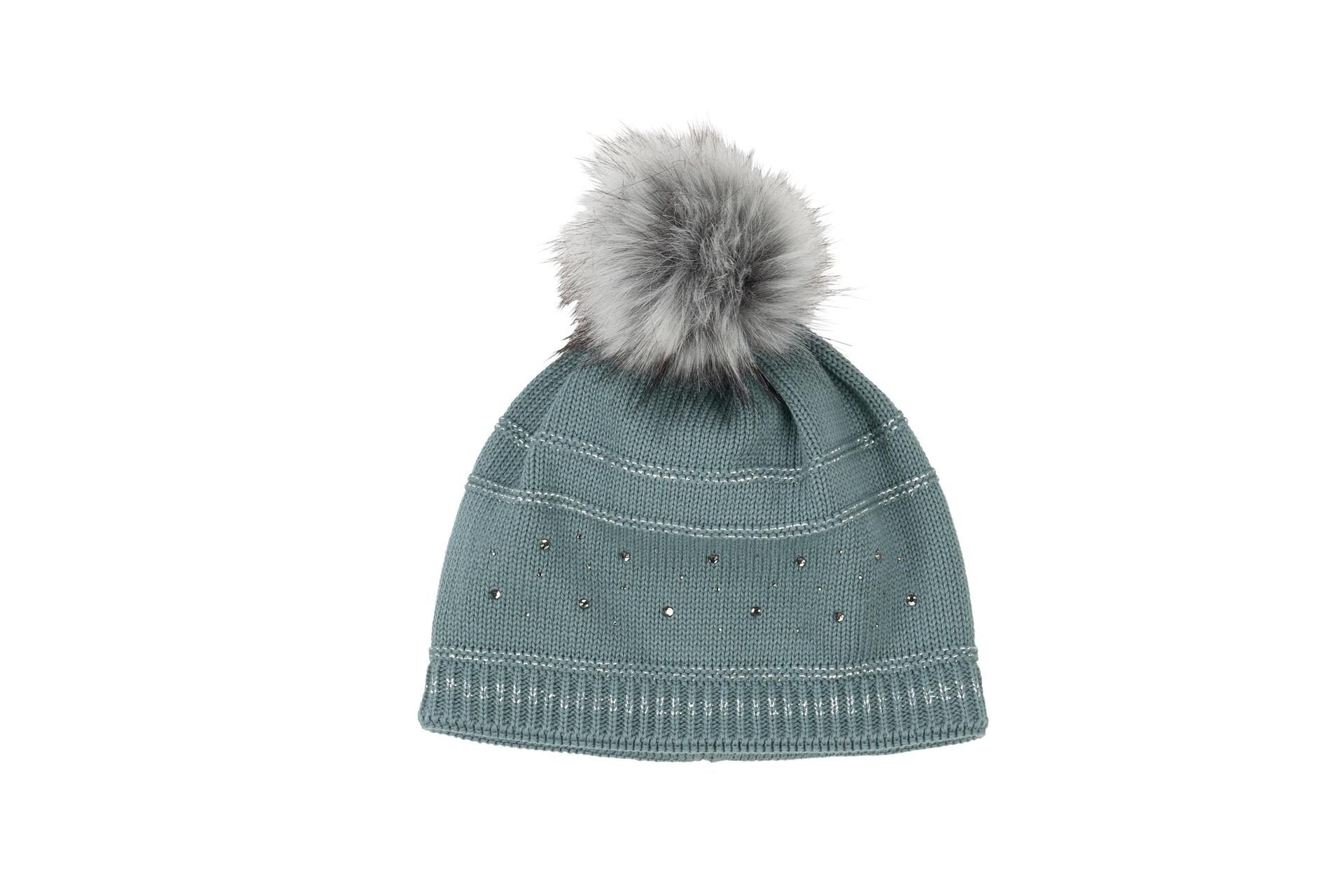 glitter pom pom hat